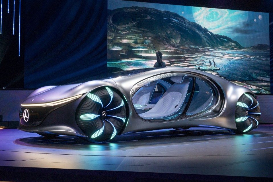 The new concept car can be operated using connection with human brain