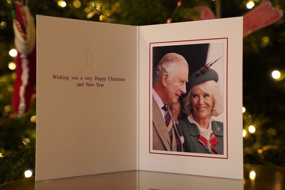 Charles and Camilla's first Christmas card as King and Queen