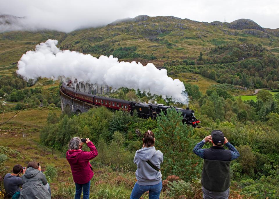 The Glenfinnan Viaduct in the Scottish Highlands was named the country's best film location