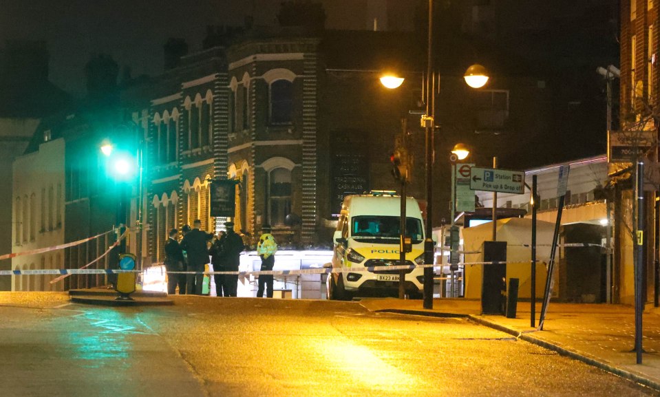 The boy was stabbed near Sutton High Street station