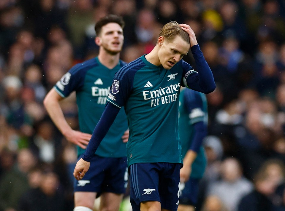 Arsenal stars were aghast at the final whistle