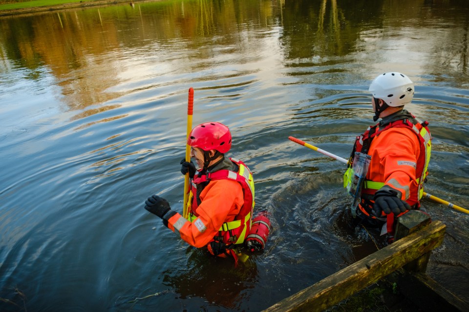 Cops believe she may have entered a river