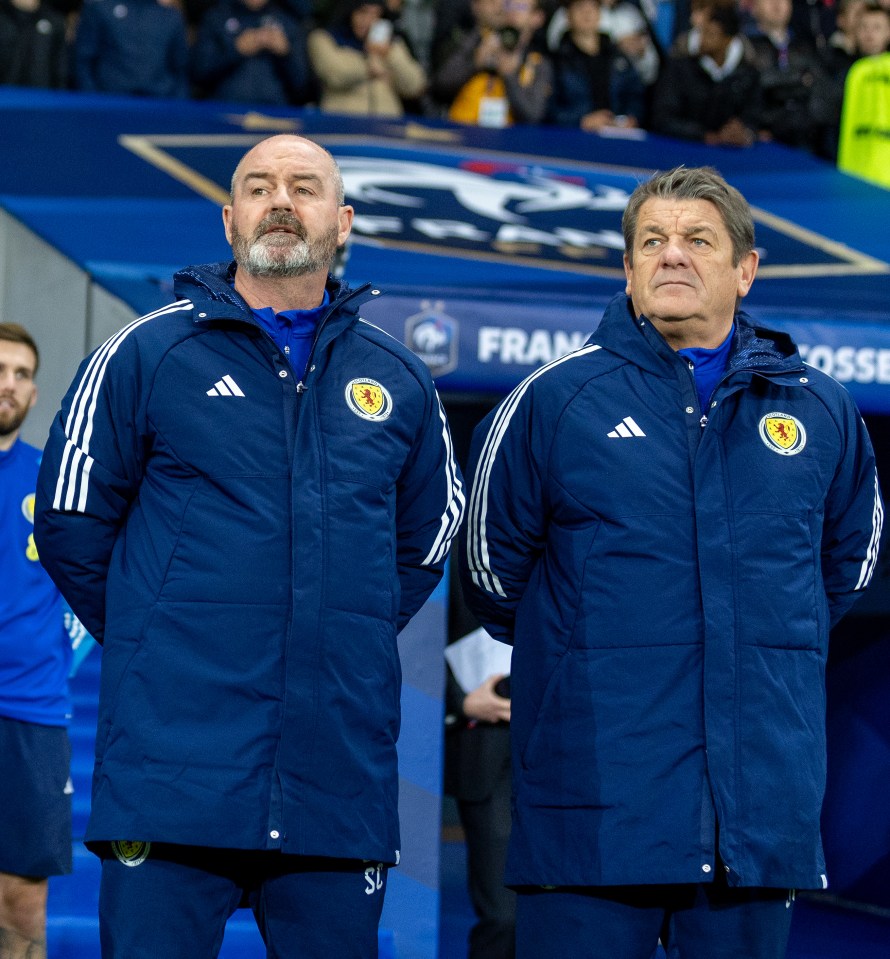 Scotland assistant John Carver (R) has revealed four stars that he and Steve Clarke (L) have got their eyes on