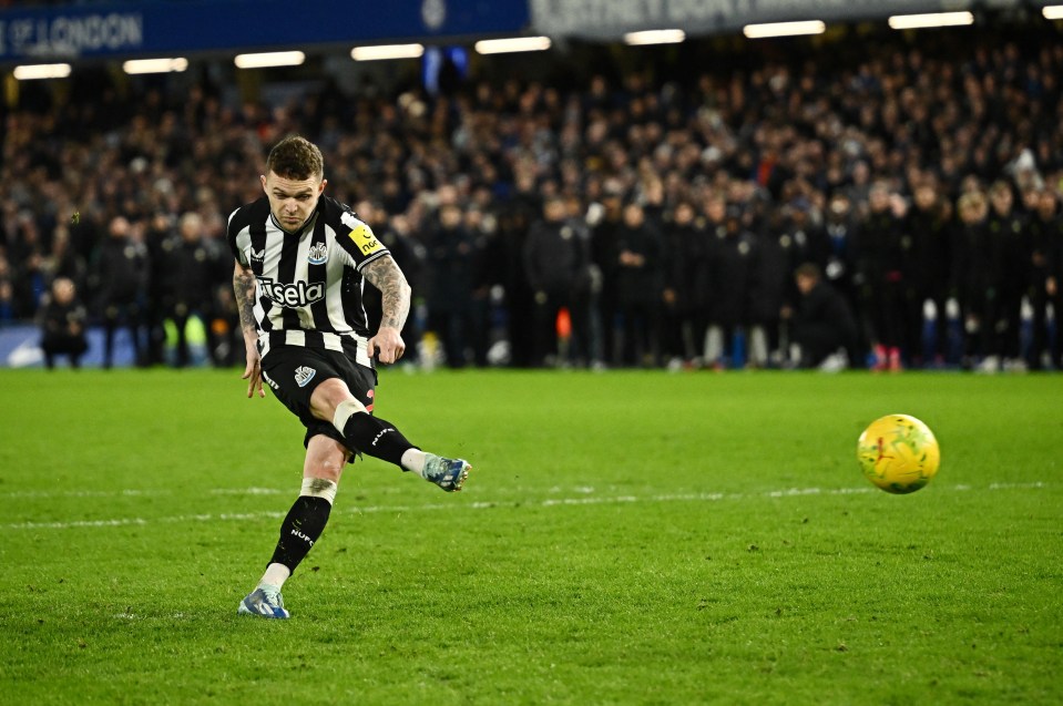 Kieran Trippier had a night to forget as he missed a penalty in the shoot-out and gifted Chelsea their goal