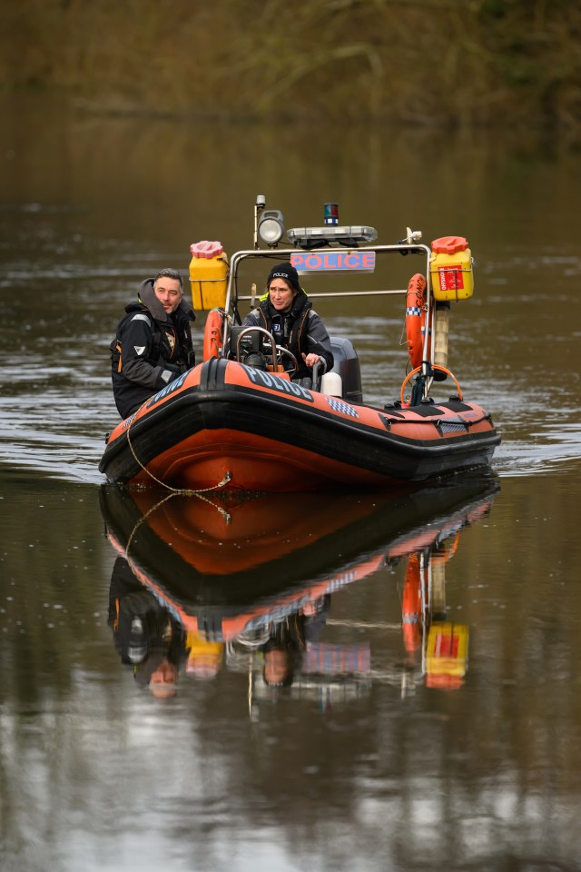 Police search teams continue to hunt the River Wensum for clues