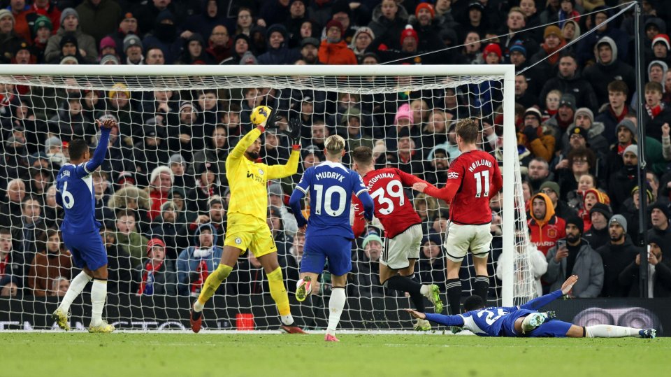 He was floored by Scott McTominay in the lead-up to the Man Utd star's winning goal