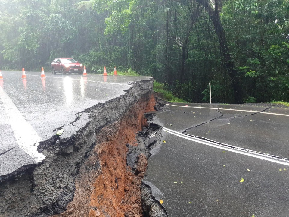 Other roads have been split in half