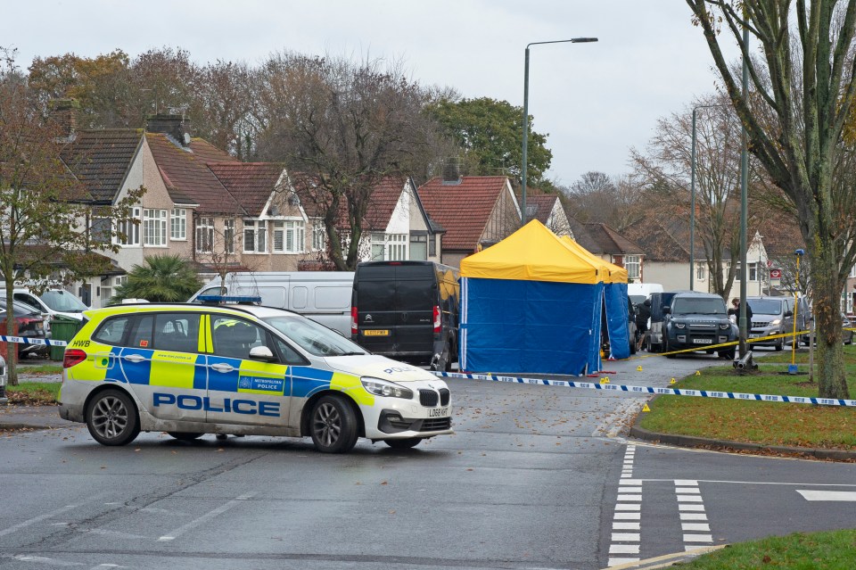 Crime scene investigators erected tents as they investigated the blast on Thursday