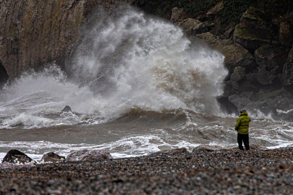 Huge waves are set to hit in coming days - as they did in Llandudno Conwy on Thursday