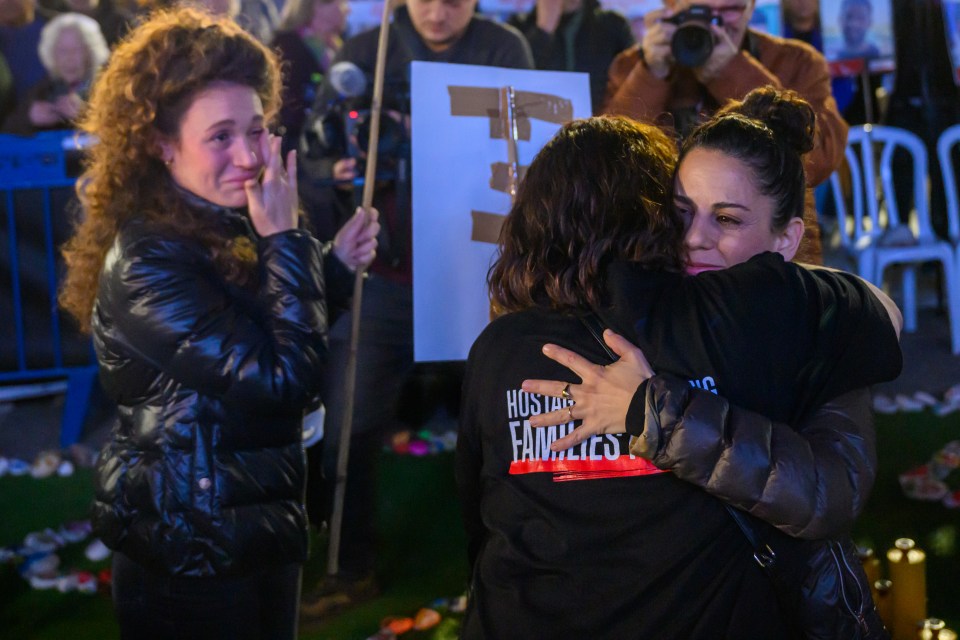 Families of the remaining hostages have gathered in Tel Aviv to demand their release