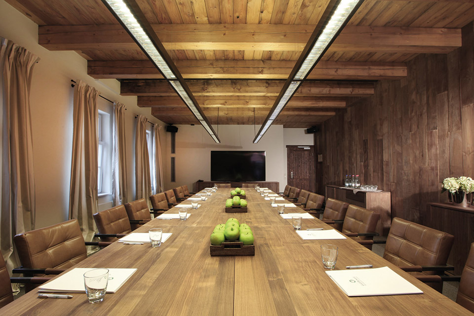 A huge conference room is perfect for team meetings