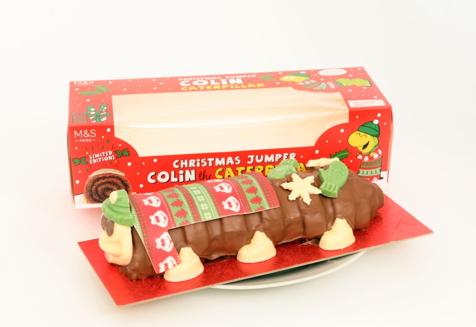 Colin The Caterpillar and friends are taking over from the traditional Christmas pudding