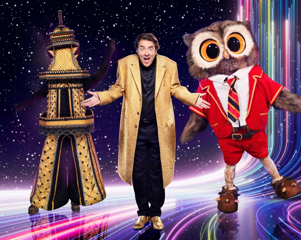 The Masked Singer's Jonathan Ross with Eiffel Tower and Owl