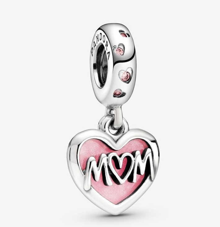 A Mum Script Heart Dangle Charm from Pandora