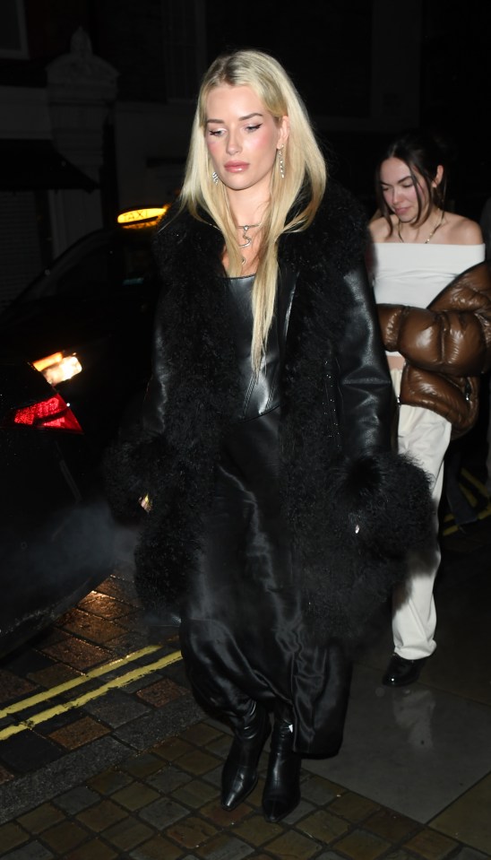 Stunning Lottie was spotted with Leo at a private members’ club