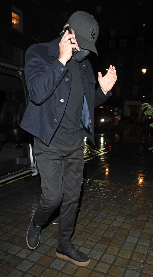 Leonardo Di Caprio stepped out on a rainy night in London