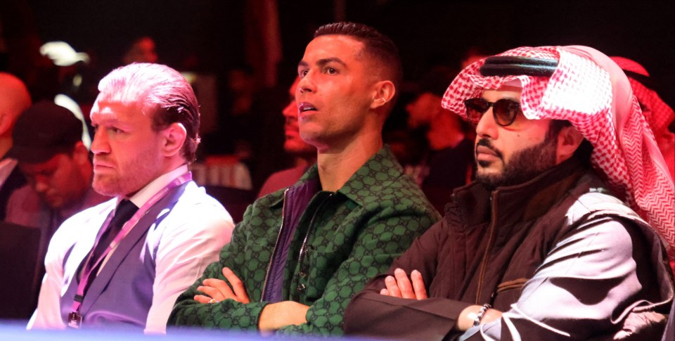 McGregor and Ronaldo 'enjoyed' a big night of boxing in Saudi Arabia