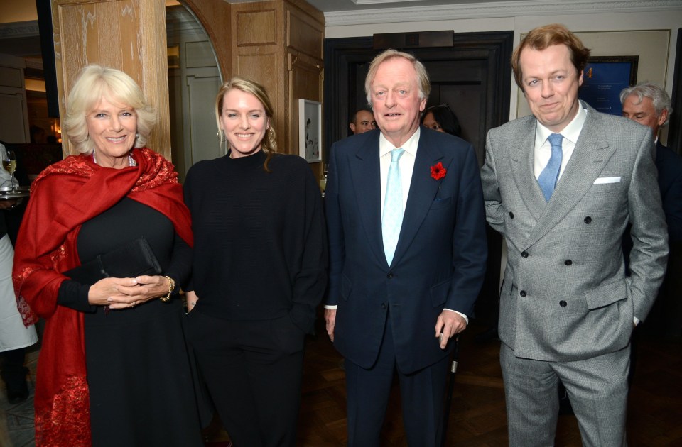 Camilla and Andrew with their two children Laura and Tom