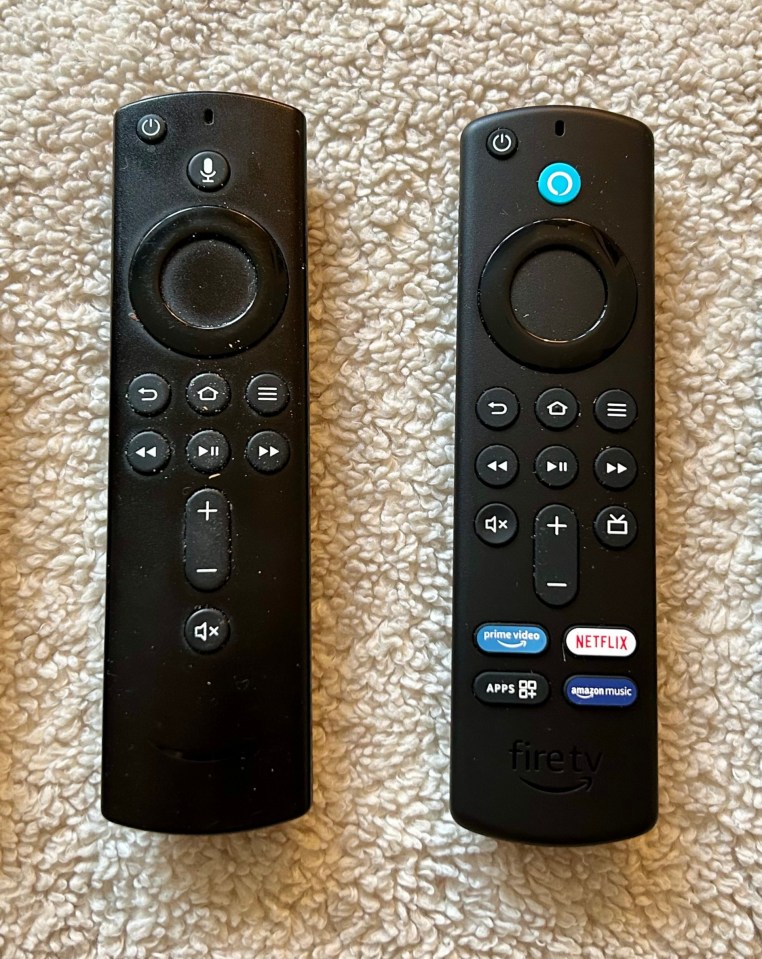 The 2016 2nd-Gen Fire TV Stick (left) vs. the 2023 2nd-Gen Fire TV Stick 4k