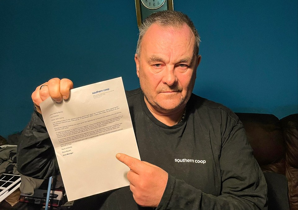 John was fired for allowing pensioners and a war veteran to use his staff discount