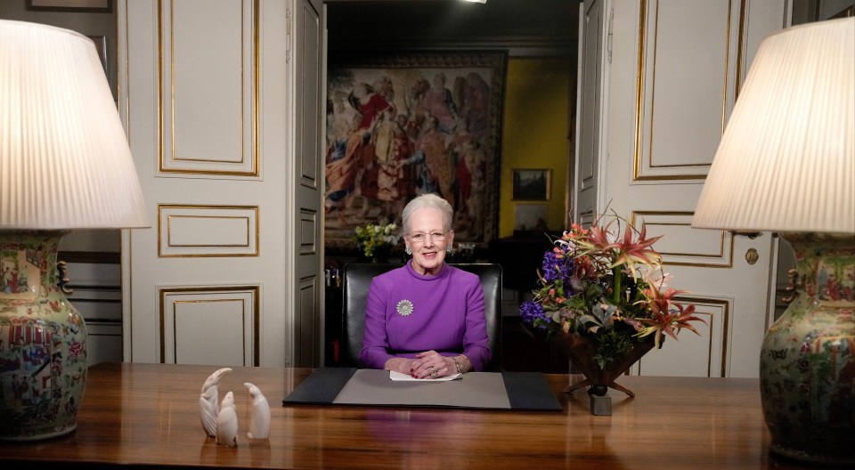 Queen Margrethe announces her abdication during her New Year's Eve speech (pictured)