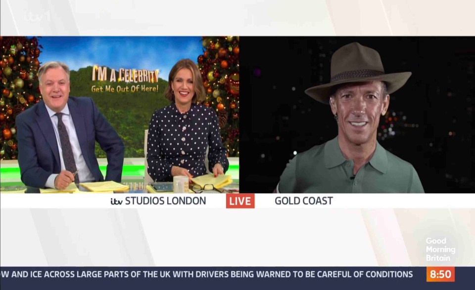 Frankie Dettori, who was first to leave camp, appeared on ITV on Monday