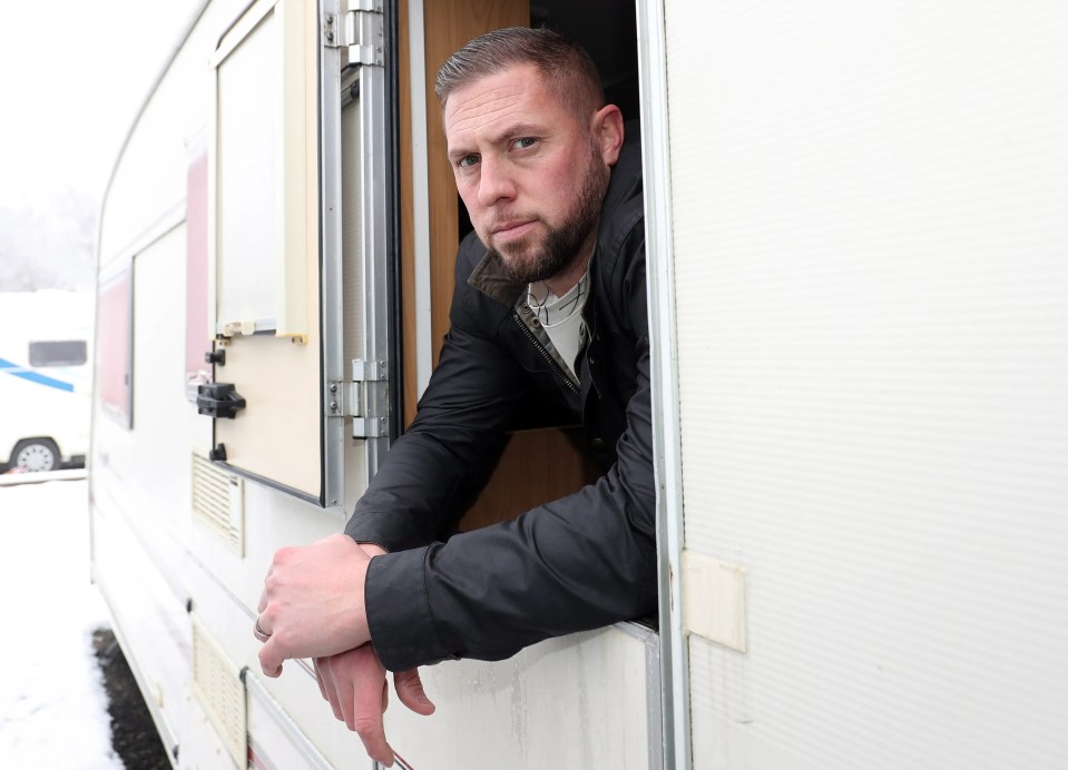 He and wife Louisa now fear they'll have another cold winter in the caravan