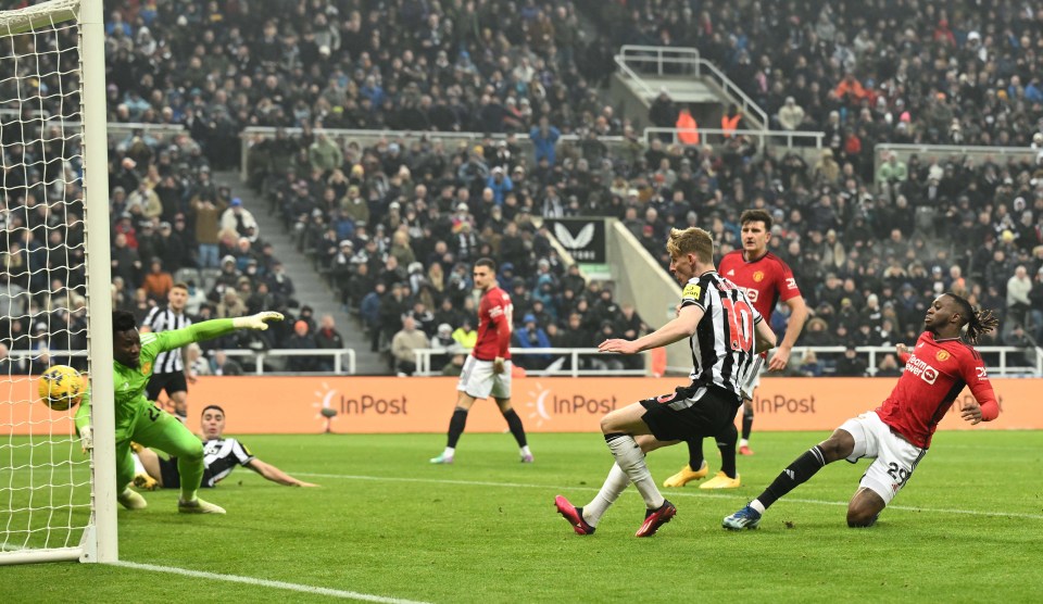 Anthony Gordon's strike sealed all three points for Newcastle against United