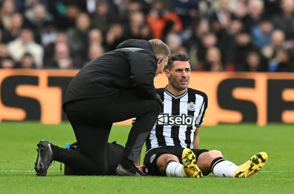 Fabian Schar was on the pitch for just 14 minutes before being substituted due to injury