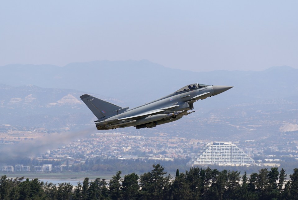 RAF Typhoons have a new mission - spying on the movements of weapons by Iran-backed terror groups