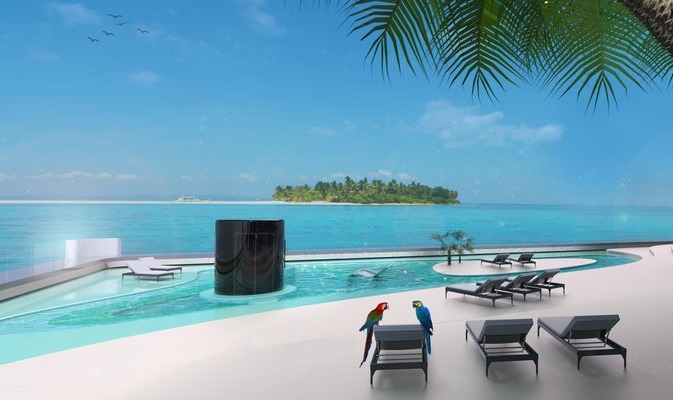 Beach clubs, infinity pools and in-pool-elevator are among many luxury amenities