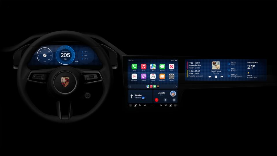 Porsche revealed its version of Apple CarPlay with familiar circular motifs – and a ruthless German efficiency