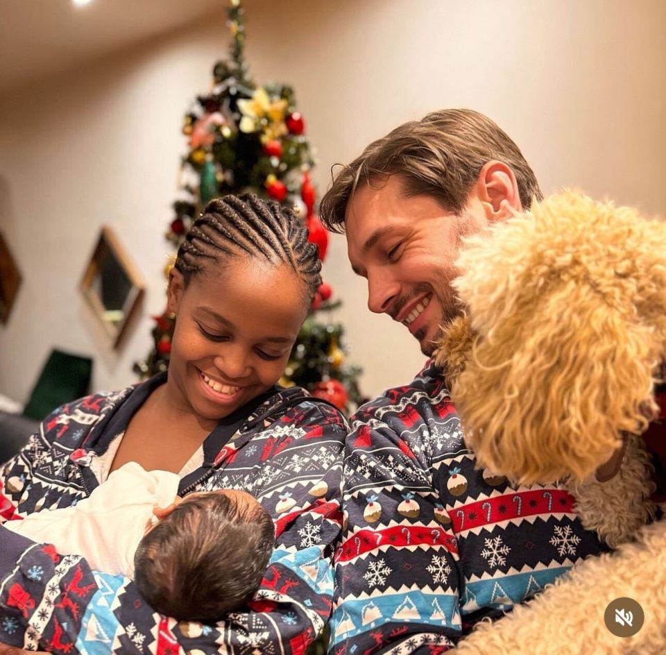 Oti shared her baby news on Christmas Day