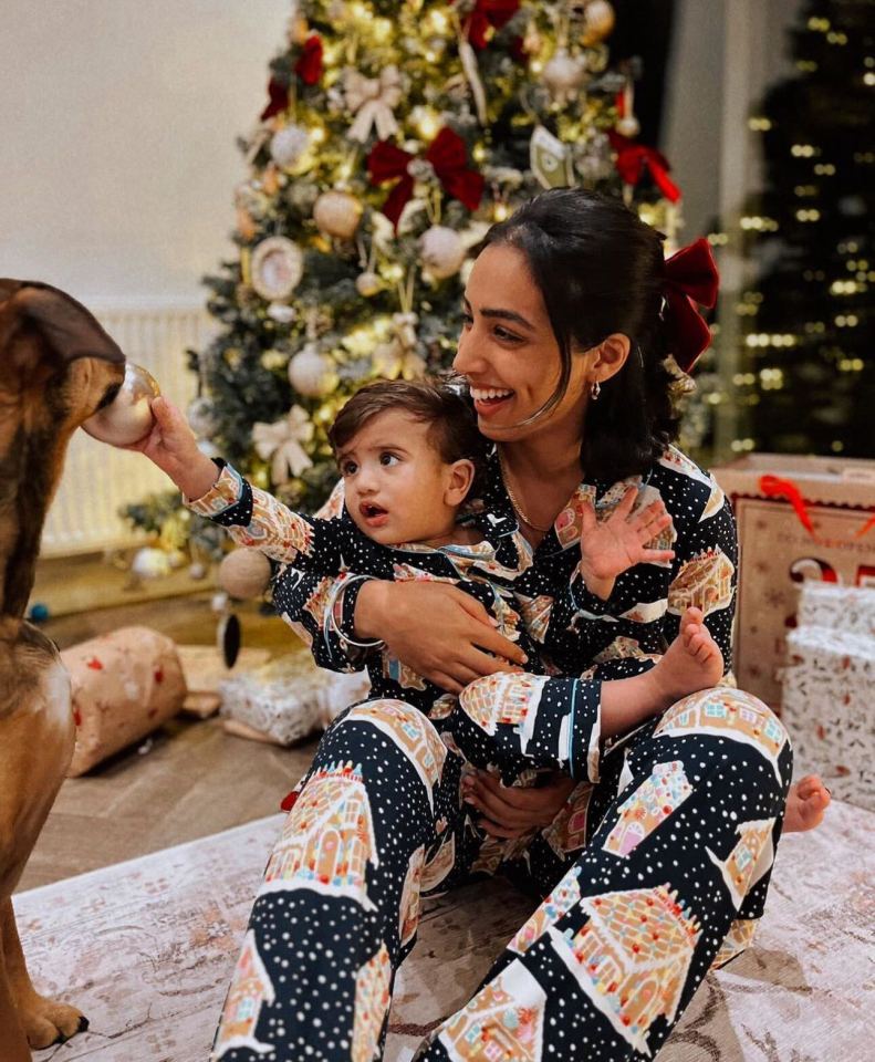 EastEnders actress Gurlaine Kaur posed with her nephew