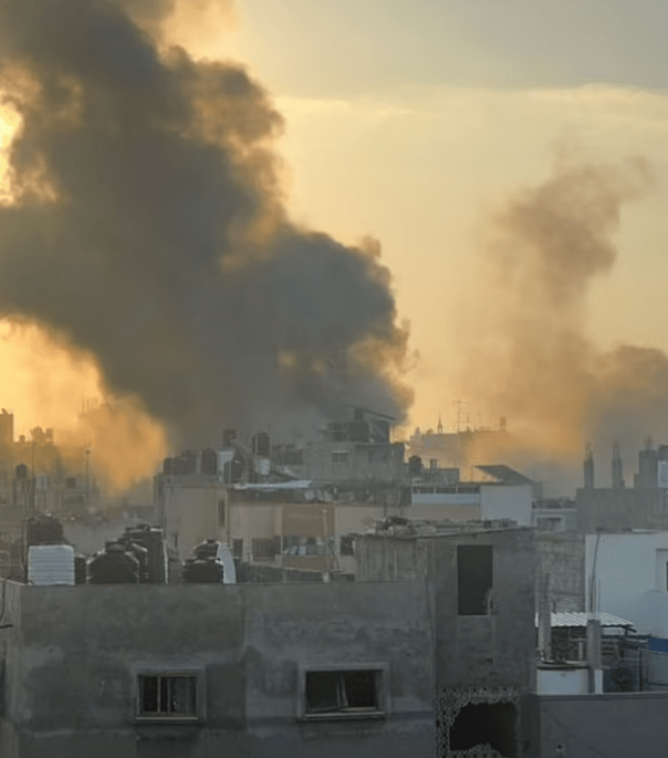 Gaza was pounded by airstrikes early on Friday morning as the ceasefire ended