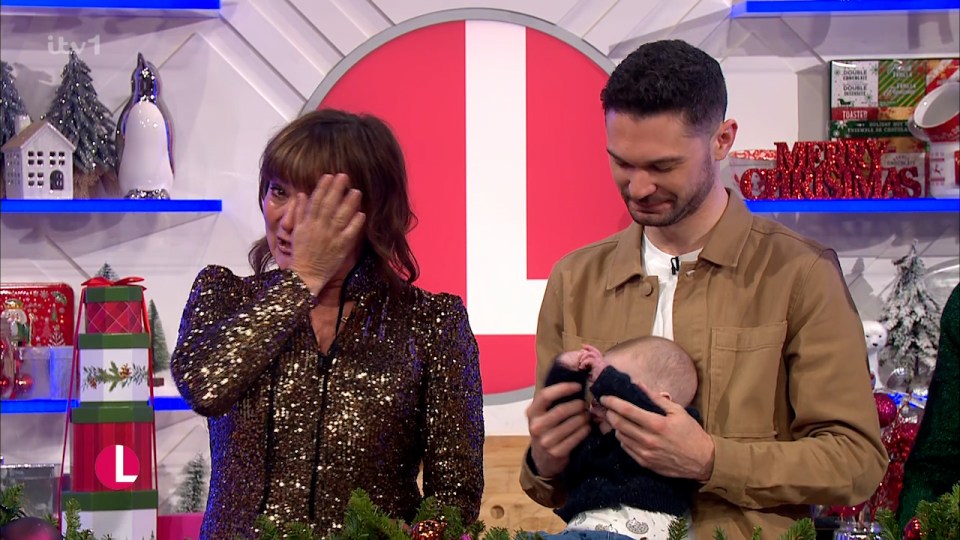 Lorraine was joined by widower Tom who was also left in tears