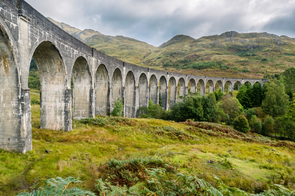 The Glenfinnan Viaduct is a railway viaduct on the West Highland train line in Scotland