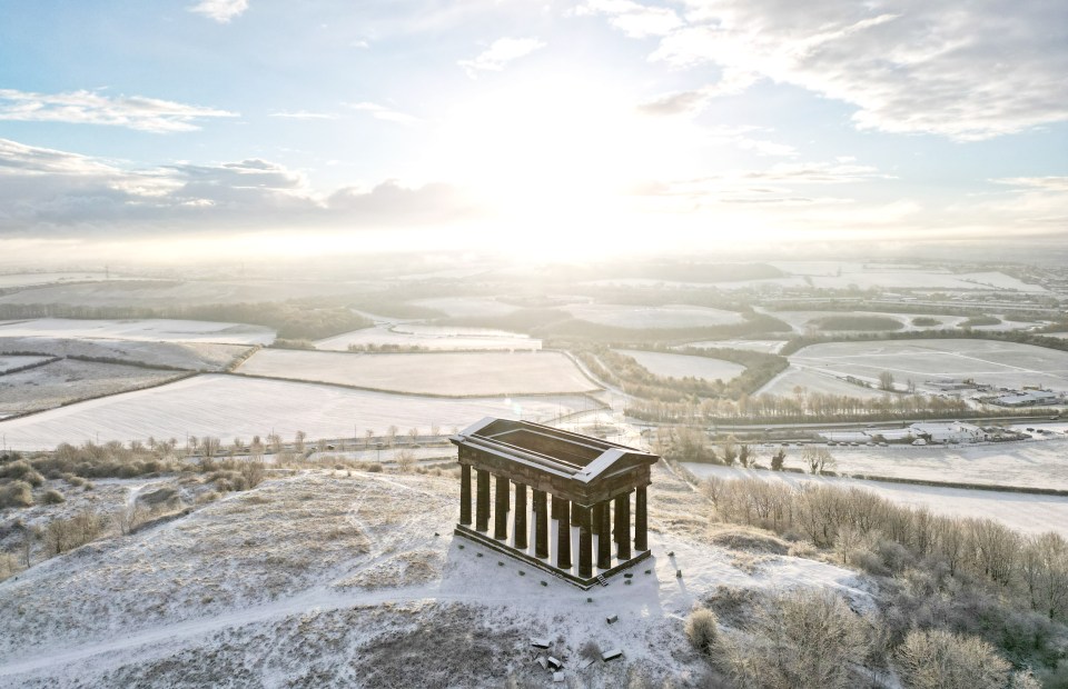 There were Christmassy scenes in Sunderland this morning