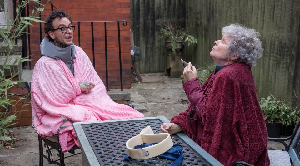 The comedy show even sees her puffing on a joint