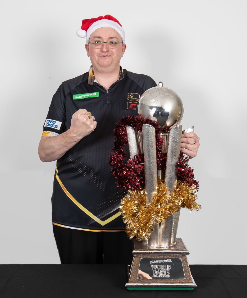 Andrew Gilding is looking for some Christmas punch at the Ally Pally