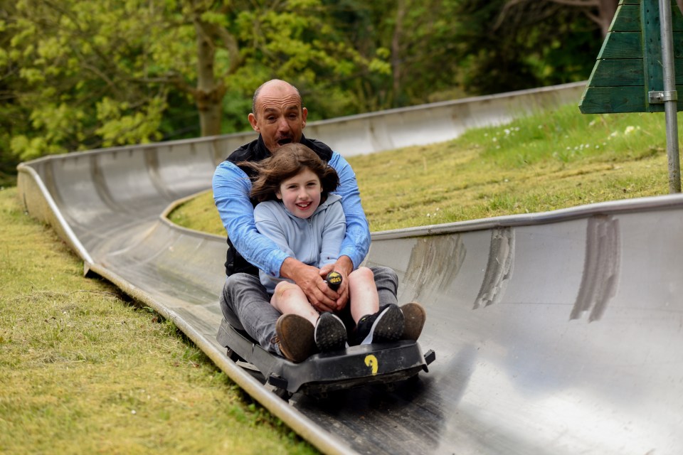 The toboggan run is one of the most popular attractions at the park