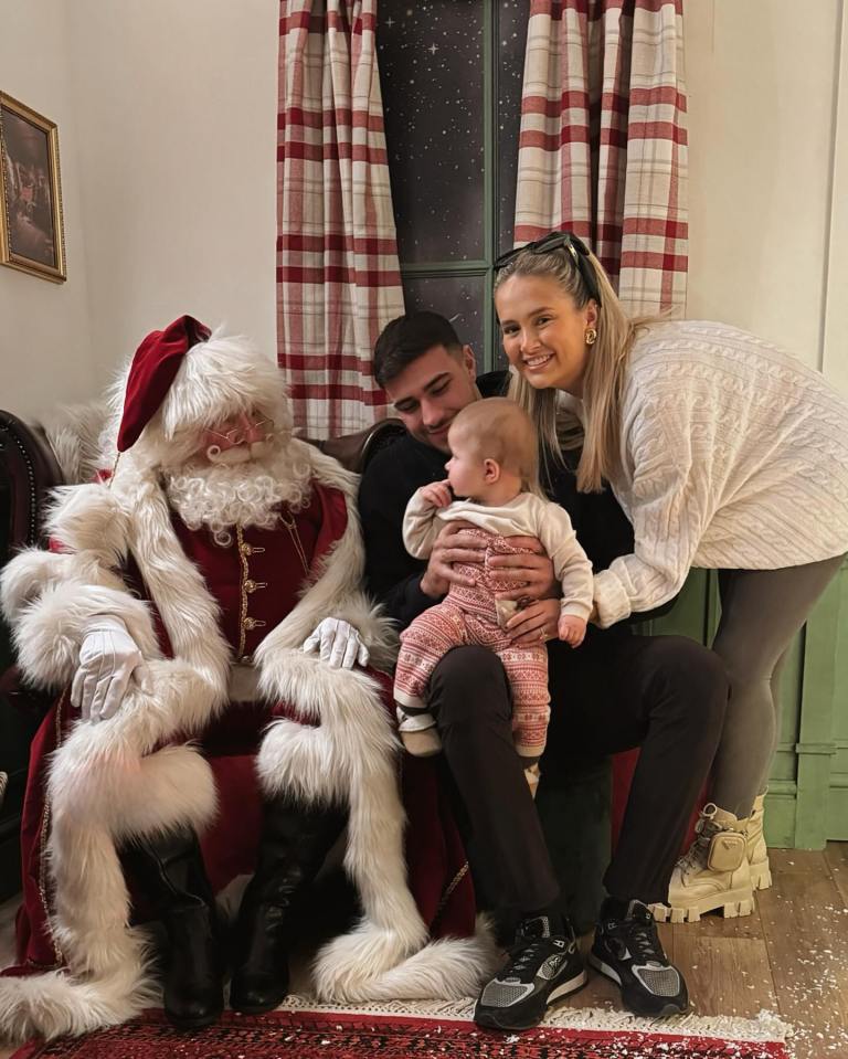 Tommy Fury and Molly-Mae Hague have taken baby Bambi to meet Father Christmas