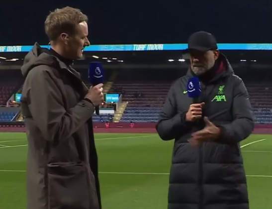 Jurgen Klopp was involved in an awkward exchange with presenter Dan Walker