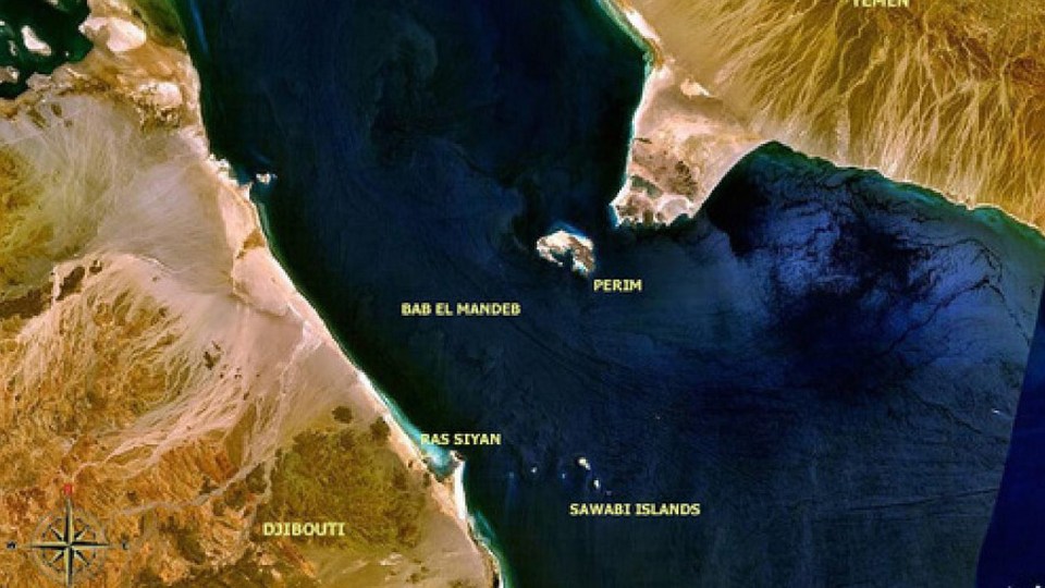 A British-owned ship was reportedly hit by rocket fire when sailing through the Red Sea