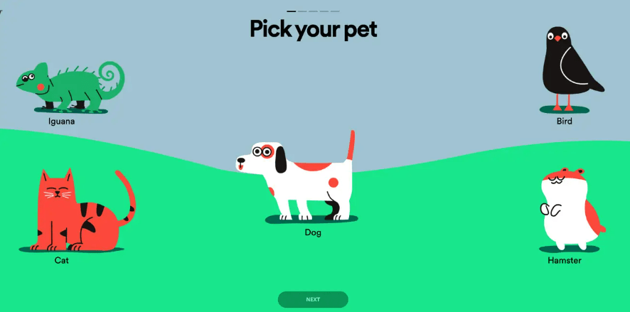 The Pet Playlist is made on your computer or phone, outside of the Spotify app