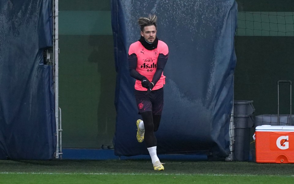 Manchester City's Jack Grealish during a training session at The City Football Academy, Manchester. Picture date: Tuesday December 12, 2023. PA Photo. See PA story SOCCER Man City. Photo credit should read: Martin Rickett/PA Wire. RESTRICTIONS: Use subject to restrictions. Editorial use only, no commercial use without prior consent from rights holder.