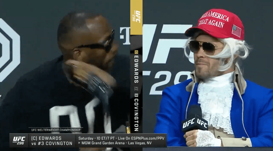 Edwards reacted by throwing a water bottle the controversial Covington