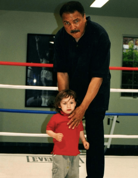 Nico with his iconic grandfather