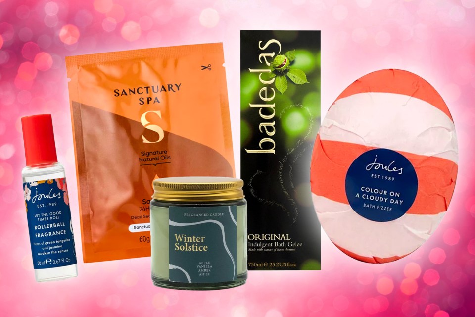 Create a hamper for women full of relaxing pampering products