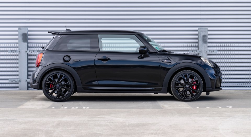 The JCW Mini is more of a classic Mini size rather than the bulkier ones the firm also do